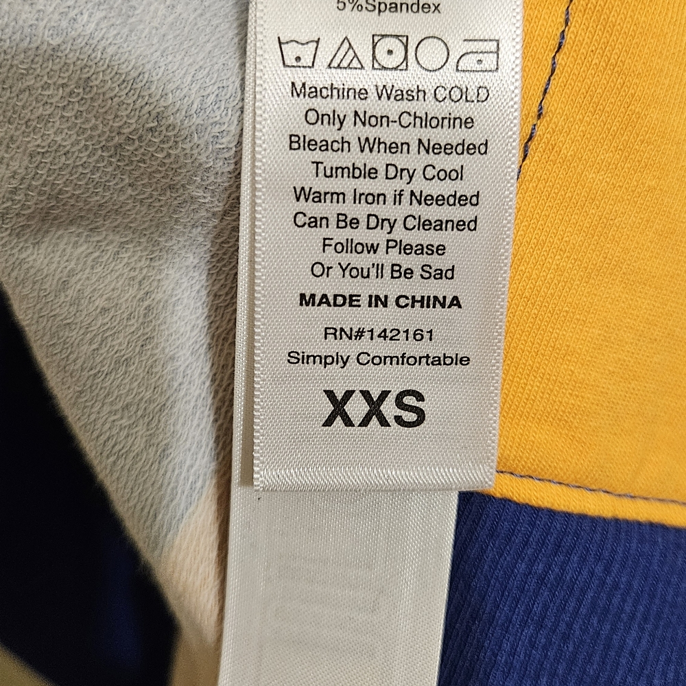 LuLaRoe Red Blue Yellow Multi-Striped Tunic - Picture 7 of 8